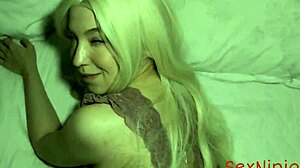 stepmom fucks stepson missionary creampie big cock bed