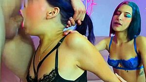 Colombian latina gags on rough monster cock deepthroat sloppy facial spit