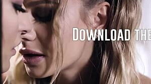 Stepdaughter joins classmate for rough threesome licking!