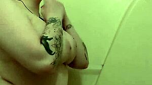 Oiling My Curvy Chubby Body And Huge Tits In Bath