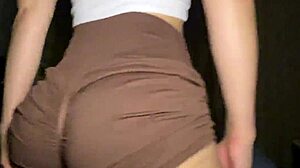 Fitness Roommate Drenches Juicy Ass in Cum