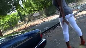 blonde amanda sucks cock through bathroom gloryhole