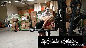 long hair babe spoons sensual ass fuck at the party