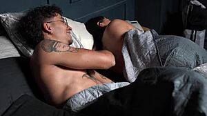 Stepmom Fucks Stepson Sharing Hotel Bed Licking Pussy Wildly