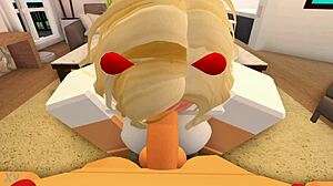 roblox nasty boy rams huge cock destroying girl's pussy and throat