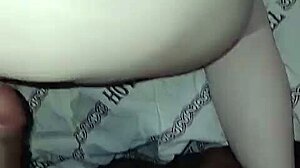 Redhead stepdaughter fucked doggy in motel with pink tight pussy