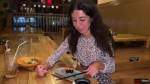 i suck cock in sushi bar toilet then eat cum rolls