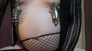 Bisexual sissy crossdresser begs for real cock to wreck his humiliated ass in heels