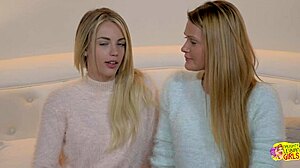 i can't stop watching my lesbian friend lick her pink pussy with that dildo