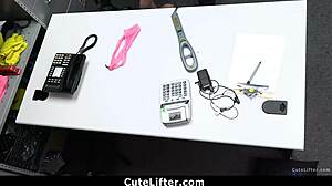 April Love Gags On Cop Dick After Caught Shoplifting Camera!