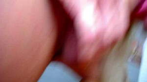 three friends creampie her tight pussy as shy blonde swallows