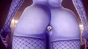 Fat Ass Trans Widowmaker Fucks Bald Pussy in Emma Compilation!