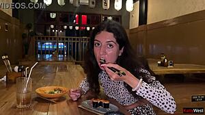 i suck cock in sushi bar toilet then eat cum rolls