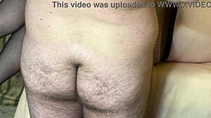 husband watches wife take two creampies in homemade threesome