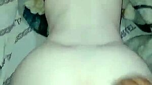 Redhead stepdaughter fucked doggy in motel with pink tight pussy