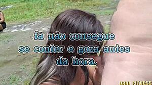 Dani fitness hikes with fan, trail blowjobs nature anal tits fuck