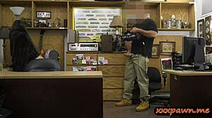 hot brunette pounded hard by pawn guy spying pov 😏🍆💦