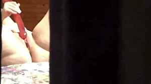 i spied on that hot milf masturbating hard through the hotel window