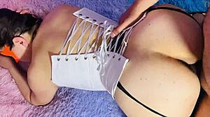 rough doggy fuck neighbor's mexican wife big ass tits