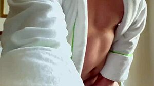 Who's watching me stroke monster cock hotel window open?