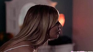 Roommate Dyke Devours Brunette Babe's Ass in Dorm