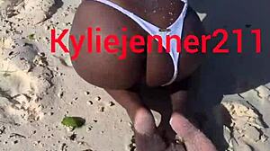 followed her on the beach until she gave up her ass in public