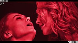 roommate devours pussy in wild lesbian scissoring and squirting frenzy