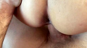 stunning latina squirter soaks uber driver after bent over pussy pounding and deep creampie