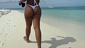 followed her on the beach until she gave up her ass in public