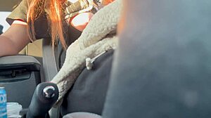 hey, italian milf artemisia love's flashing those big tits while driving 😍 long hair vibes