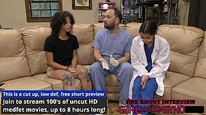 Petite Brunette Nurse Nicole Luva Spreads Hairy Pussy In Latex Hospital Gape Exam