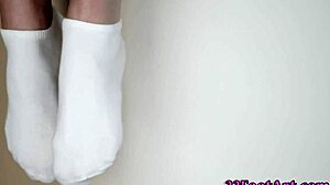 stockinged feet milk hot cumshot all over