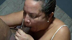 mature latina milf sucks and fucks stepsons cock deep part 1