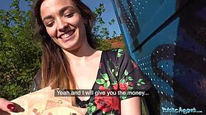Tattooed sexy nympho Kylie Nymphette rides and cums on cock outdoors in public agent reality pov