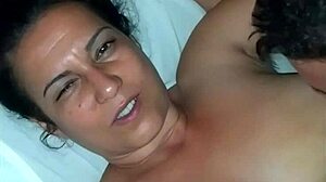 hot wife skips condom fucking two bull friends humiliating cuck hubby missionary style