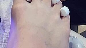 shemale dominates with intense foot fetish action pounding relentlessly in wild session