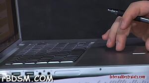 Beauty Drilled Hardcore Bent Over Shaved Pussy Bondage!