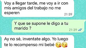 Latina Milf's Ass Filled with Cum Makes Stepson Clean