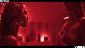 roommate devours pussy in wild lesbian scissoring and squirting frenzy