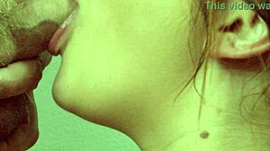 sky e mae's wet lips wrap around monster cock in high-def slow motion blowjob action