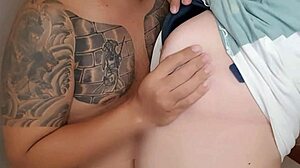 chubby asian milf girlfriend challenge ends in creampie doggystyle