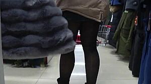 a sneaky fitting room cam spies juicy russian pawg legs nylon tits mall voyeur