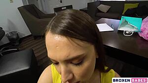 Latina student izzy lush rides tutor with wet pussy.