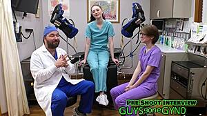 Nurse Azra Iahmir And Virgin Nurse Luci Starr Extract Cum In Clinic