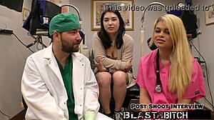 mina moon's asian ass blasted with cum backstage nurse pov