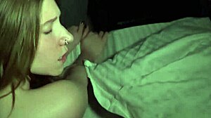 cuckold shocked as slutty girlfriend deepthroats stepdad's cock at first chance