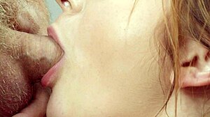 sky e mae's wet lips wrap around monster cock in high-def slow motion blowjob action