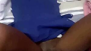 Daddy, watch this black teen 18+ suck my vibe hard!