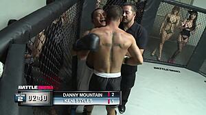 Danny wins curvy babe's squirting pussy prize fuck session.