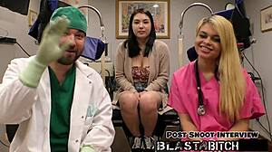 mina moon's asian ass blasted with cum backstage nurse pov